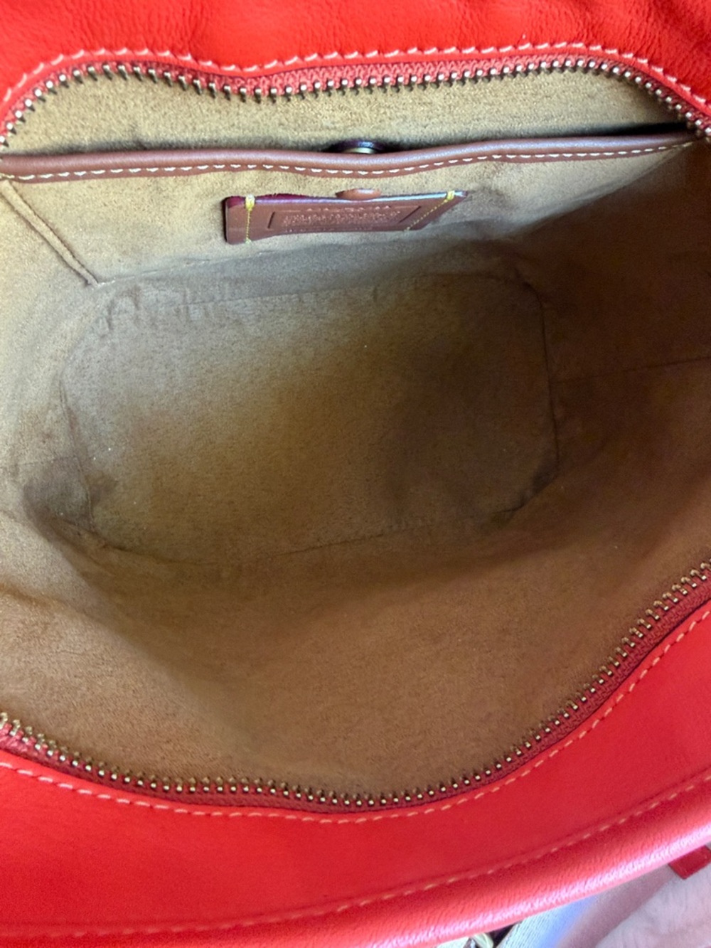 Coach Red Leather Tabby Shoulder Bag w/ Crossbody Strap - Picture 8 of 10
